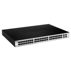 48-PORT GIGABIT SMART MANAGED SWITCH WITH 4 COMBO 1000BASE-T/SFP PORTS