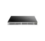 48 SFP ports Layer 3 Stackable Managed Gigabit Switch with 2 x 10GBASE-T ports and 4 x SFP+ ports