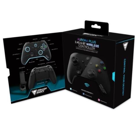 CONTROLLER WIRELESS NERO CON SUPPORTO PER TELEFONO PER  ANDROID E IOS ANDROID TV PS3  PC
