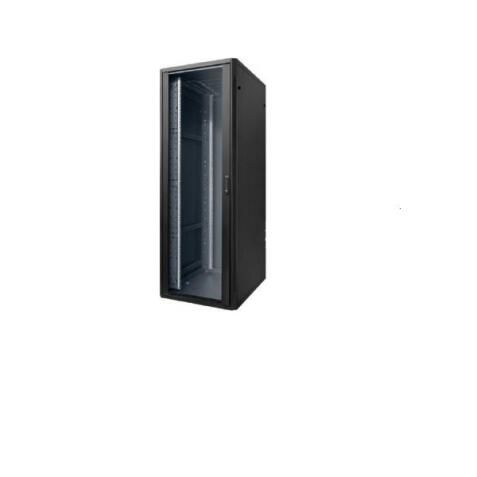 RACK NETWORK   24U L600XP600  PORTE ANT. E POST. FORATE  PANN. LATER.  PROFILI 19  ANT. E POST.  PIEDINI DI LIVELLAMENTO  NERO