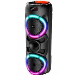 Denver BPS-459: Altavoz Bluetooth para fiestas con luz LED y 2 woofers de 8"
