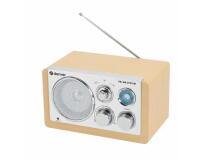 Denver TR-63LW radio Personal Analógica Bamboo, Plata