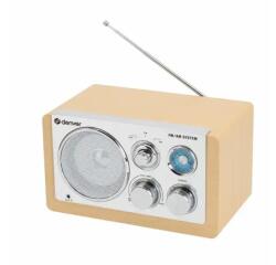Denver TR-63LW radio Personal Analógica Bamboo, Plata