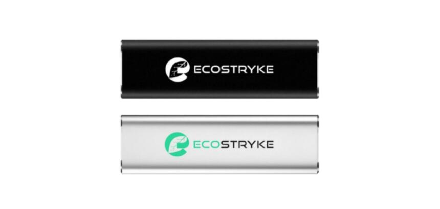 256GB ECOSTRYKE Portable SSD USB 3.2 Gen 2x1 Type-C Nomad Series - Silver