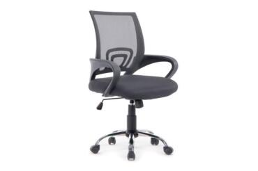 EQUIP - SEDIA DA UFFICIO IN RETE, Grigio scuro