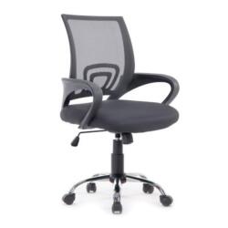 EQUIP - SEDIA DA UFFICIO IN RETE, Grigio scuro