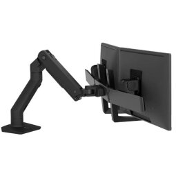 Ergotron HX - mounting kit - for 2 monitors - matte black