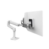 BRACCIO PER DOPPIO MONITOR DA SCRIVANIA LX DUAL DIRECT (BIANCO)