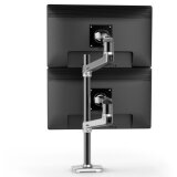 Ergotron LX - mounting kit - for 2 LCD displays - polished aluminum with black accents