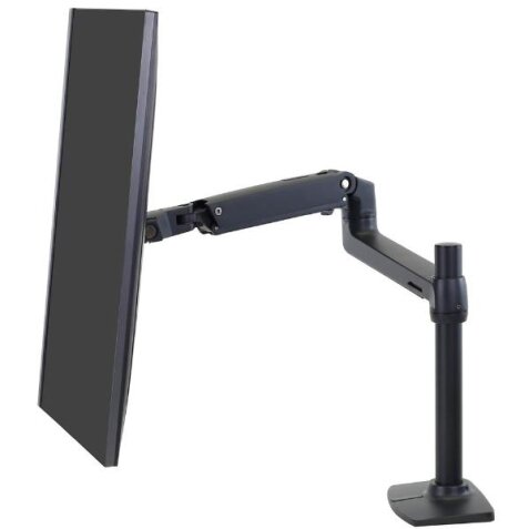 LX Desk Mount LCD Monitor Arm  Tall Pole  Matte Black