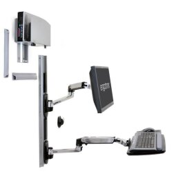 Ergotron LX Wall Mount System - mounting kit - for LCD display / keyboard / mouse / CPU