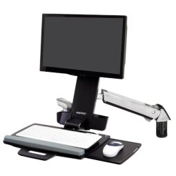 Ergotron StyleView - mounting kit - for LCD display / keyboard / mouse / barcode scanner - white