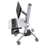 Ergotron Neo-Flex - cart - Constant Force lift - for LCD display / keyboard / mouse / barcode scanner / CPU - two-tone gray