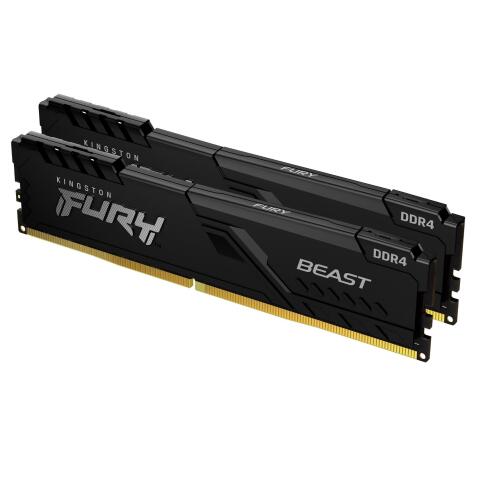 16GB 3600MHz DDR4 CL17 DIMM (Kit of 2) FURY Beast Black