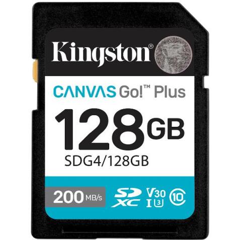 128GB SDXC Canvas Go Plus Gen4 200MB/s C10 UHS-I U3 V30