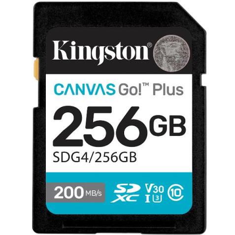 256GB SDXC Canvas Go Plus Gen4 200MB/s C10 UHS-I U3 V30