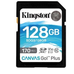 Kingston Canvas Go! Plus - flash memory card - 128 GB - SDXC UHS-I