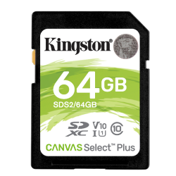 64GB SDXC Canvas Select Plus 100R C10 UHS-I U1 V10