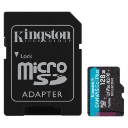 Kingston Canvas Go! Plus - flash memory card - 128 GB - microSDXC UHS-I