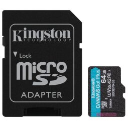 Kingston Canvas Go! Plus - flash memory card - 64 GB - microSDXC UHS-I