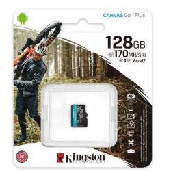 Kingston canvas go! plus - flash memory card - 128 gb - microsdxc uhs-i