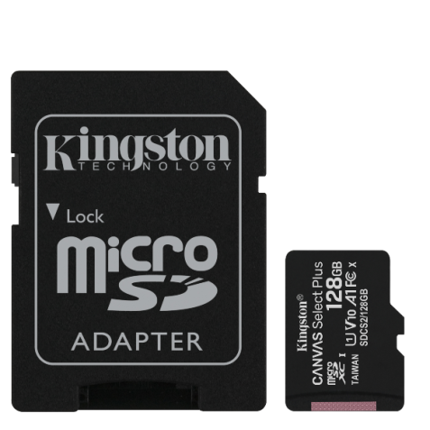 128GB micSDXC Canvas Select Plus Card + ADP