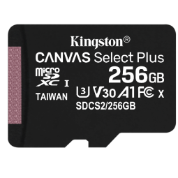 Kingston Canvas Select Plus - flash memory card - 256 GB - microSDXC UHS-I