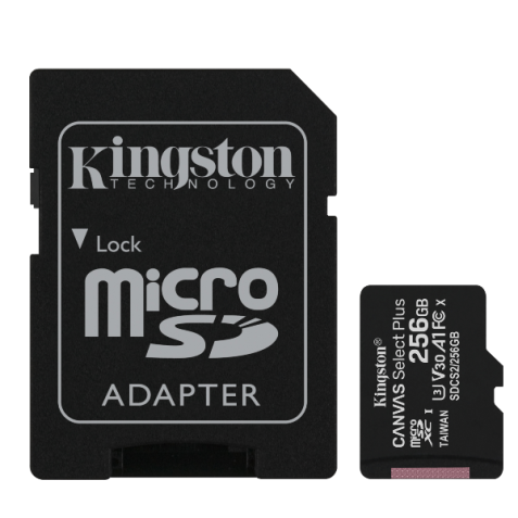 256GB micSDXC Canvas Select Plus + ADP