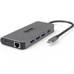 Docking Station USB-C  Power delivery 87W - 3 x USB 3.0 + Lan +  HDMI