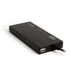 ALIMENTATORE UNIVERSALE PER NOTEBOOK SLIM 90W AUTOSENSING LCD CON USB CHARGER. IN DOTAZIONE CON 12 CONNETTORI. OUTPUT