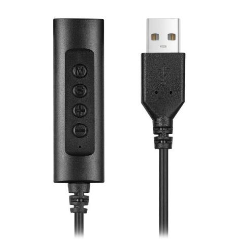 Adattatore Audio con controllo volume da Jack combo 4 poli a USB-A per Cuffie con Microfono