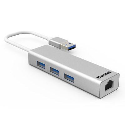 HUB 3 PORTE USB 3.0 + LAN RJ45