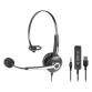 HHEADM-UJM RENOVA CUFFIA MONOAURALE CON MIC. - COMBO USB E JACK 3.5mm + TELECOMANDO