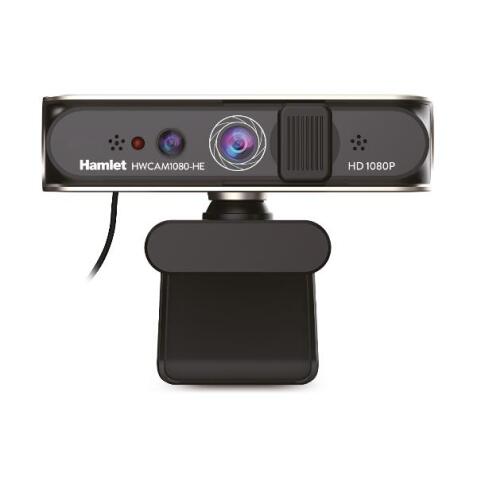 WEBCAM USB 1080P A COLORI E A INFRAROSSI CON RICONOSCIMENTO FACCIALE  MIC E PRIVACY COVER SCORREVOLE. COMPATIBILE CON WINDOWS HELLO.