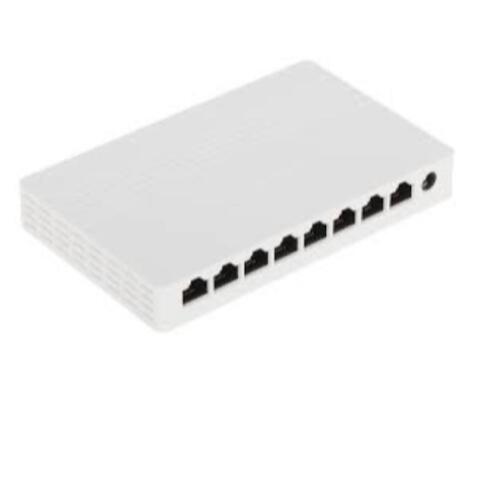 SWITCH PORTE 8 TIPOLOGIA 10/100/1000 TIPO:L2 UNMANAGED CASE:PLASTICO  BANDA:16 GBPS ALIMENTAZIONE: 5 V DC  0.6 A