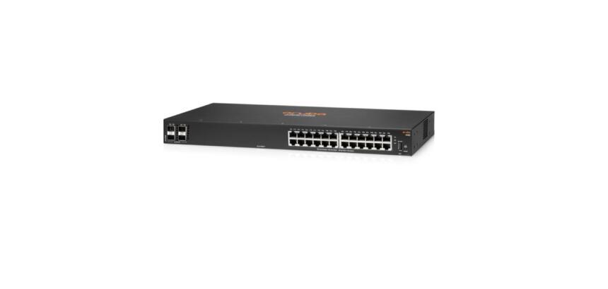 HPE Aruba Networking 6100 24G 4SFP+ Managed L3 Gigabit Ethernet (10/100/1000) 1U Black