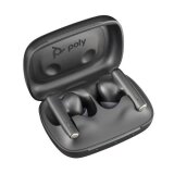 Poly Voyager Free 60 UC M Carbon Black Earbuds +BT700 USB-C Adapter +Basic Charge Case