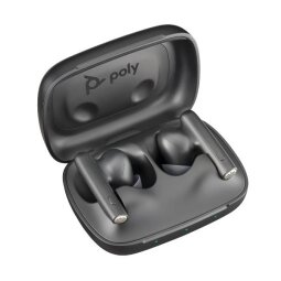 Poly Voyager Free 60 UC M Carbon Black Earbuds +BT700 USB-C Adapter +Basic Charge Case