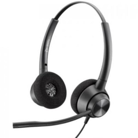 Poly EncorePro 320 with Quick Disconnect Binaural Headset TAA