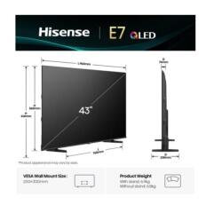 43 E79Q QLED 4K UHD SMART VIDAA U9