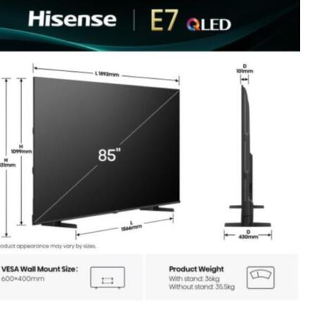 85 E79Q QLED 4K UHD SMART VIDAA