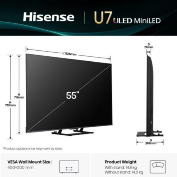 50 U79Q MINI LED 4K UHD SMART VIDAA REFRESH RATE 144HZ
