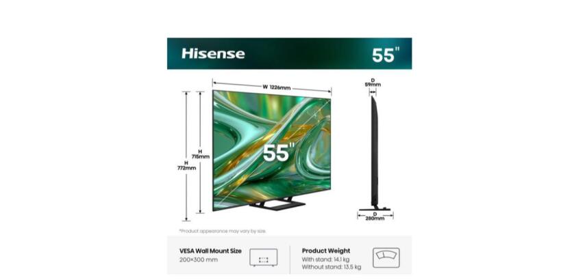 55 E89S MINI LED 4K ULTRA HD SMART VIDAA REFRESH RATE 144HZ