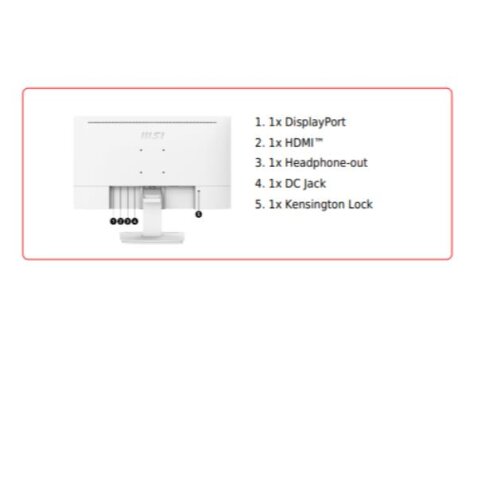MSI Pro MP243XW computer monitor 60.5 cm (23.8") 1920 x 1080 pixels Full HD White