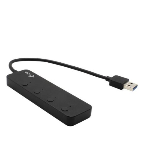 HUB USB A a 4 Porte USB A (BC 1.2) con On/Off singola porta