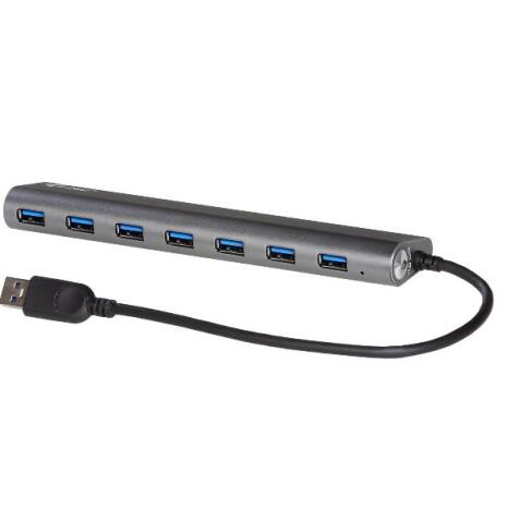 HUB USB 3.0 metallo a 7 Porte con Alimentatore