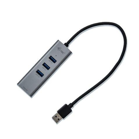 HUB USB-A 3.0 a 3 Porte USB-A 3.0 + 1x RJ45 Ethernet