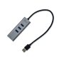 HUB USB A a 3 Porte USB A + 1x RJ45