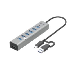 HUB USB C a 7 Porte USB A 3.2 Gen 1 (BC 1.2 fino a 7,5 per porta)