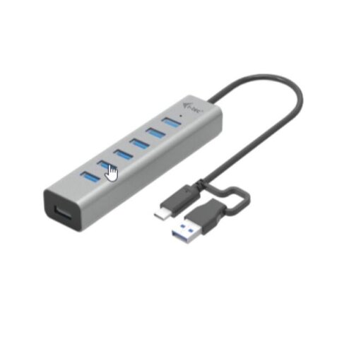 HUB USB - Usb-A / Usb-C - a 7 Porte USB A 3.2 Gen 1 (BC 1.2 fino a 7,5 per porta)